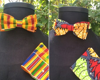 Ankara & Kente bow tie **African Bow tie, African print, bow tie, Men's fashion, Cultural bow tie