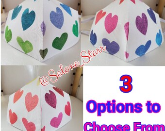 ONE "Hearts" Face Mask- Face covering