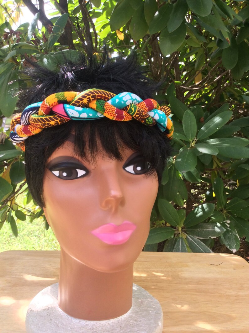 ankara ruffle headband
