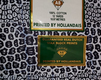 Indigo Blue African Wax cotton