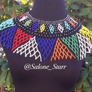SALE* Beaded Statement Necklace - African beads, statement necklace,African jewelry, African Accessories, Massai  necklace, African Necklac