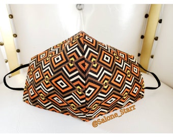 ONE Ankara Cotton Face Mask- Face covering