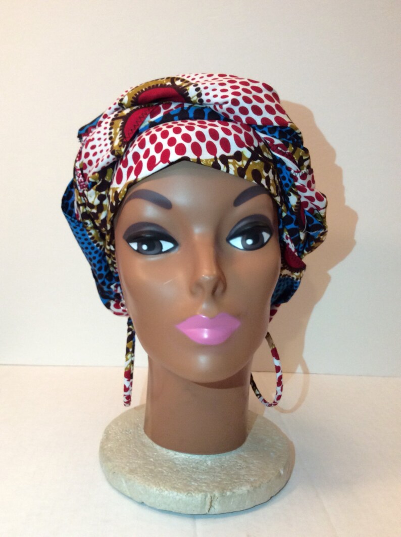 Ankara Head Wrap With Matching Hoop Earrings Natural Hair Etsy