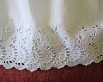 11.5cm 1Yds Broderie Anglaise Eyelet cotton lace trim 4.5/" Burgundy YH1162