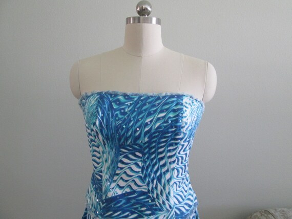 NWT Oleg Cassini NightSport Sequined Pattern Denim