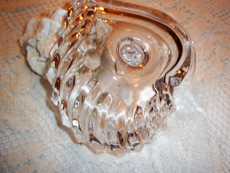 Beautiful Large Heart Ring Keeper Lead Crystal Vintage 1980/'s Excellent Condition Perfect for Her!