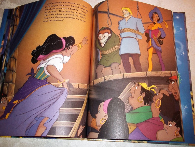 Disney's Hunchback of Notre Dame Hardbound Book by Mouse | Etsy