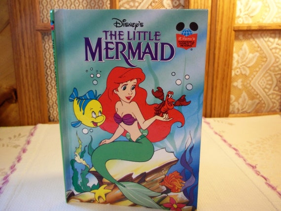 Walt Disney S The Little Mermaid Grolier Book Club Etsy