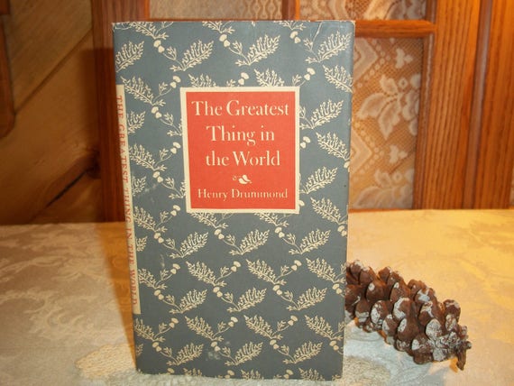 Vintage 1959 Henry Drummond Book The Greatest Thing In The World Collectible Religious Spiritual Reader Book - 