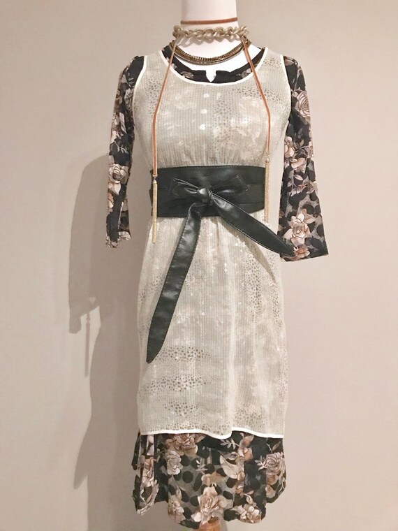 Vintage Sheer Sequin Dress