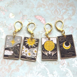 Ensemble de 4 marqueurs de point de tarot pour le tricot et le crochet