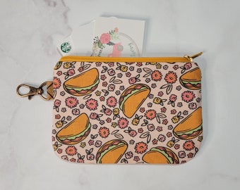Taco Fiesta Friday Coin Pouch - Gift Card Holder - Small Wallet - Coin Purse - Grad Gift - Easter Basket Stuffer