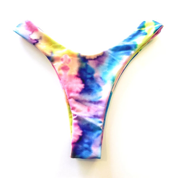 High Hip Cheeky Bikini Bottom - Ocean Aura