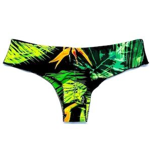 Very Cheeky Imposters Bikini Bottoms Swimwear Scrunch Back Detailing Brazilian Cut Vintage Style Swimwear Women Fashion Trendy Bathing Suit