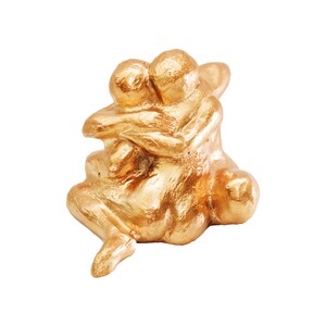 Umarmung gegossen Bronze-Skulptur. Romantische Hochzeitsgeschenk für Paare, für ihn oder für sie.
