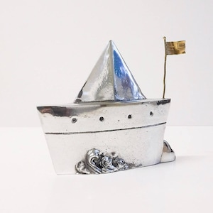 BOAT Sculpture, Art, Metal Art, aluminum, Greek Boat, Marine Art, Modern art, Shipping art, Quality Art
