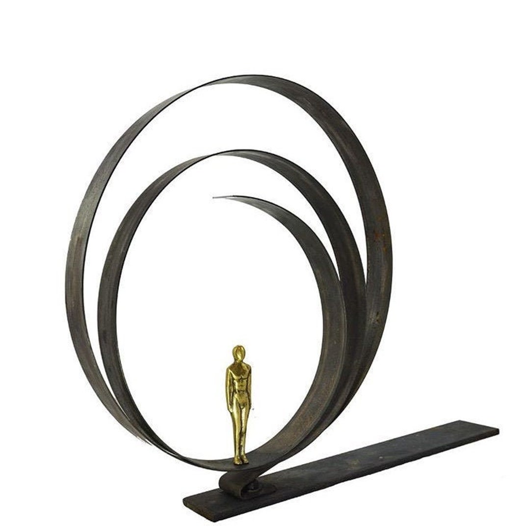 Unique Sculpture, Cast Bronze, Metal, Bronze Figurine, Modern Art