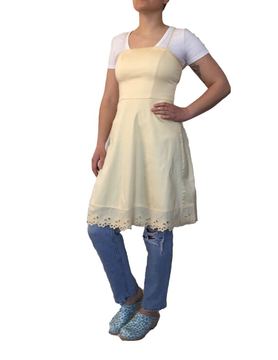 1990s Perfectly Pale Yellow Fun and Flirty Summer… - image 1