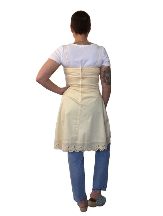 1990s Perfectly Pale Yellow Fun and Flirty Summer… - image 5