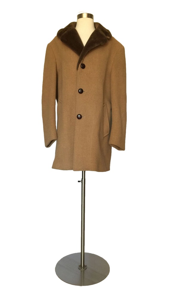 1980s Pendleton 100% Pure Virgin Wool Men's Coat … - image 3