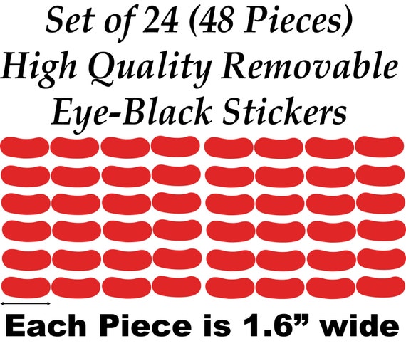 New EYE BLACK STICKERS COLORED Baseball and Softball - Accessories