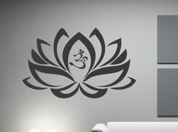 Namaste Lotus Flower Yoga Sticker - U.S. Custom Stickers