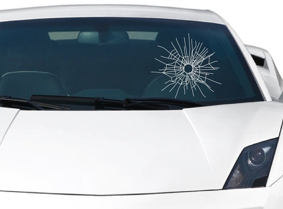 Bullet Holes car bumper sticker decal 6/" x 4/"