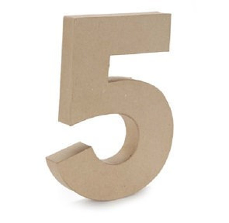 Big Cardboard Numbers 12 High Choose from 0 1 2 3 4 5 Etsy