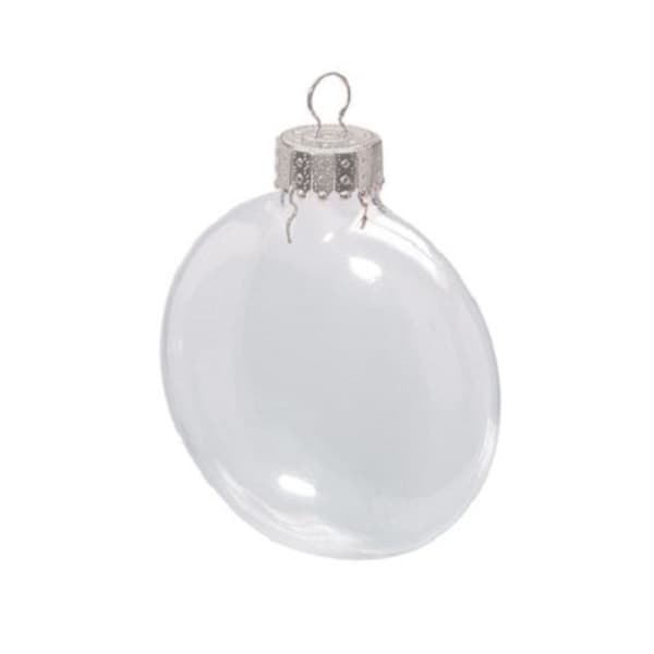 Clear Glass Ornaments Etsy
