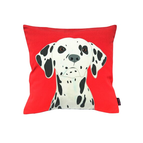 Items similar to Lovely Handmade Designer Dalmatian Cushion by Textiler