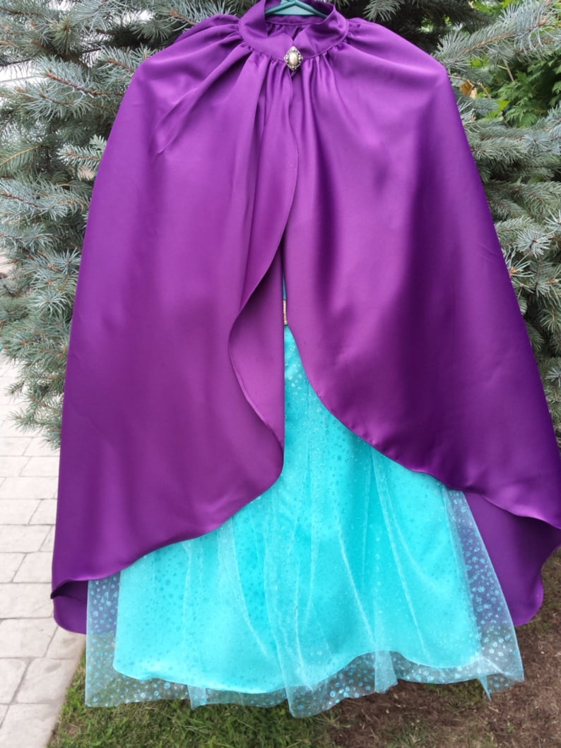 Elsa Coronation Dress Long Cape 1234678