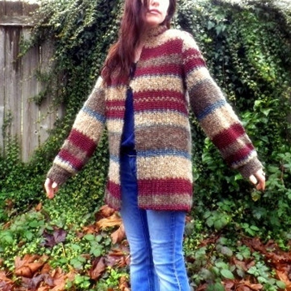 70s Vintage Cardigan Sweater Boho Hippie Earthy Koret