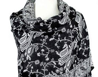 black paisley scarf