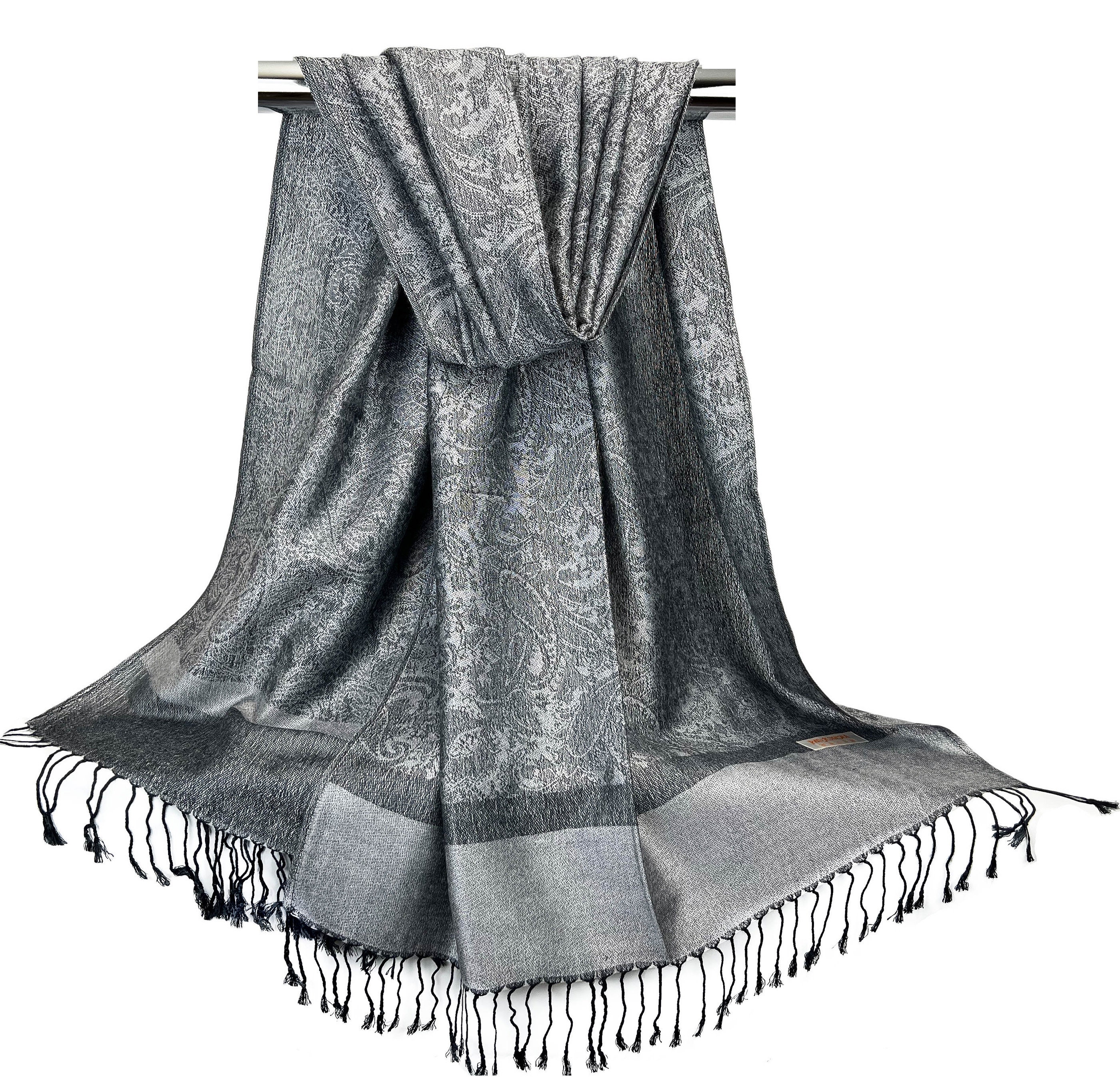 Pashmina Silk Headwrap/ Scarf Bohemia Pashmina Hijab Scarf Long Muslim Shawl Female  main image 3