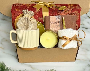 Get Well Soon Gift Box with Pashmina Scarf, Care Package For Her or Him, Thinking Of You, Surgery Recovery
