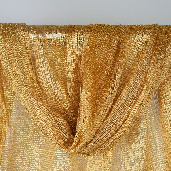 Golden Wedding Scarf | Metallic Sparkling Shawl Bridesmaid Shawl Wedding Favor | Bridal Wrap | Festival Fancy Cover Up for Party Dress Gold