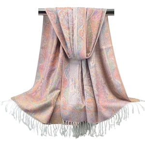 Pashmina Scarves for Her | Paisley Scarf Wedding Bridal Wrap | Shawls and Wraps Bridesmaid Gifts | Bohemian Fashion Scarves Women hair Cover