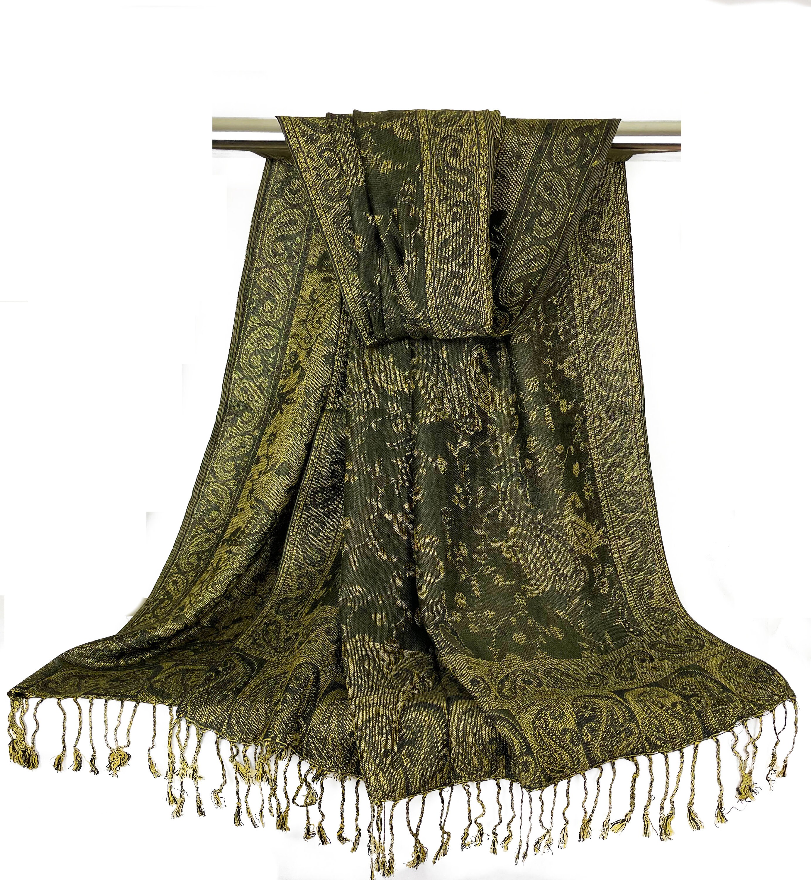 Indian Paisley Pashmina Scarf | Women Head Wraps Reversible Shawls | …
