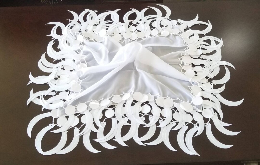 White Scarf Bridal Wedding Scarf Traditional Wedding Scarf