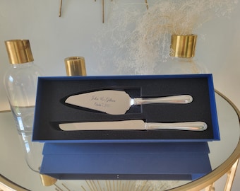 Wedding Cake Knife and Server Set Personalized Wedding Cake Server and Knife Set Laser Engrave Wedding Set Stainless steel cake knife server