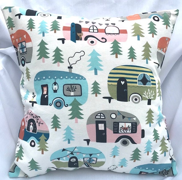 Vintage Campers Cushion Cover Etsy