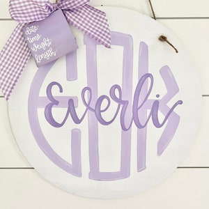 Hospital Door Hanger Girl, Nursery Name Sign Baby Girl, Birth Stats Sign, Newborn Name Sign, Monogram Baby Gift, Newborn Gifts, Baby Shower