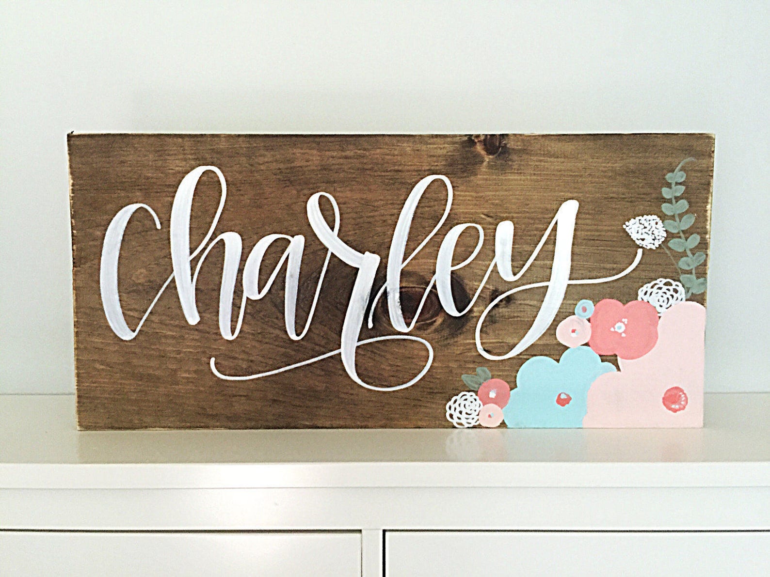 Personalized Nursery Name Sign Girl Bedroom Wall Decor Etsy
