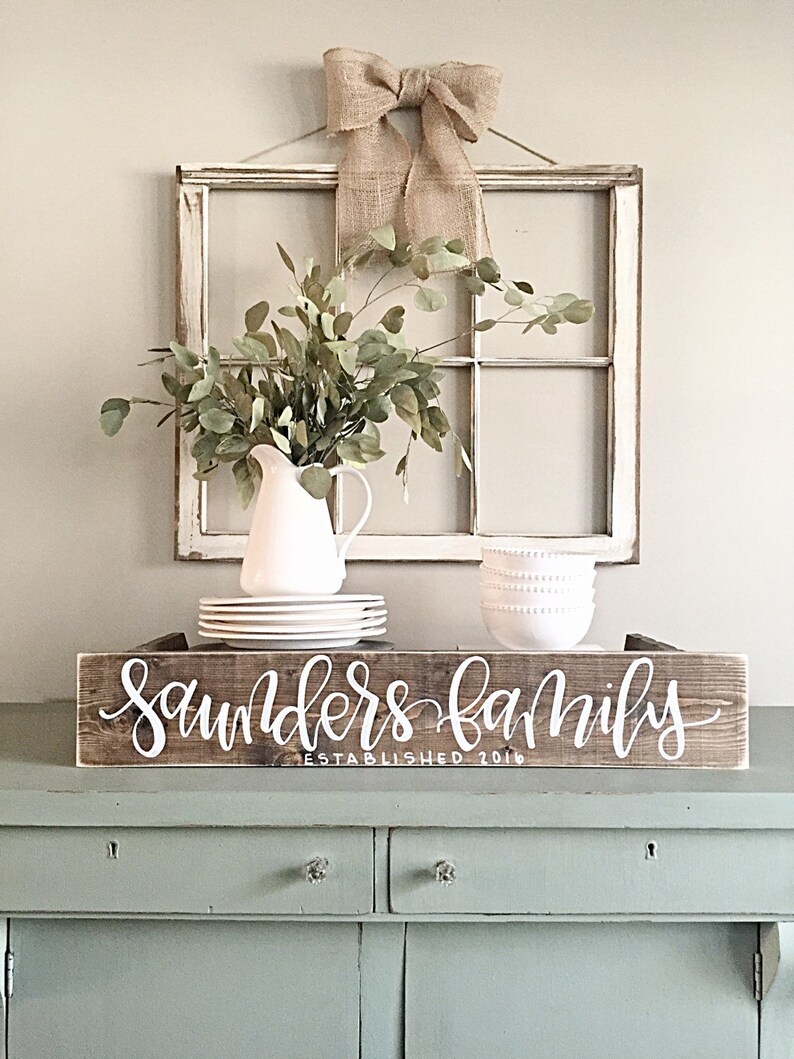 Last Name Sign Wood | Family Established Sign | Rustic Home Decor | Wood Wedding Date Sign | Family Name Sign | Rustic Wall Decor 