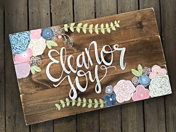 Wood Name Signs For Nursery