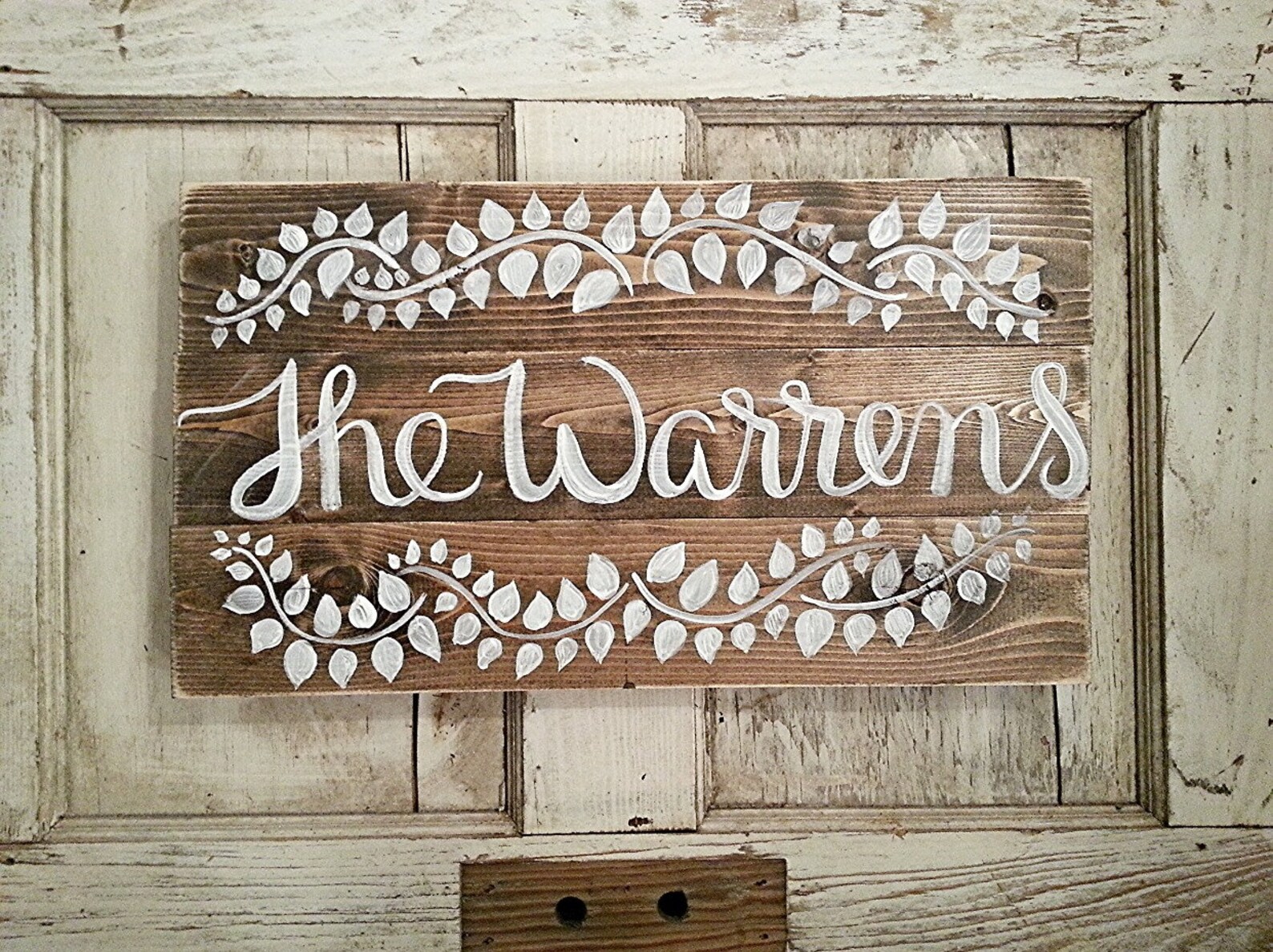 Rustic Home Decor Last Name Sign Custom Order Etsy