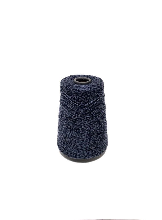 LUXE COTTON Yarn Cone Blue Knitting Loom Navy Yarn Loom Yarn Yarn on Cone Mercerized Luxe Cotton Crochet Cotton Weaving