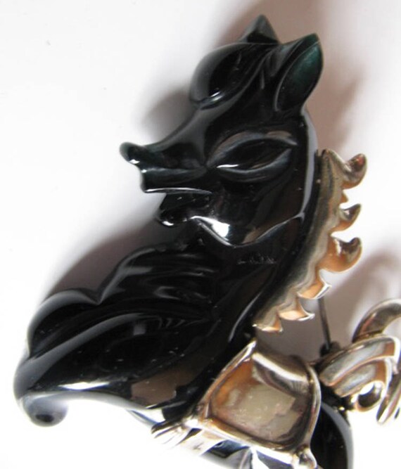 Galatith Galloping Horse Pin and Sterling Silver … - image 6