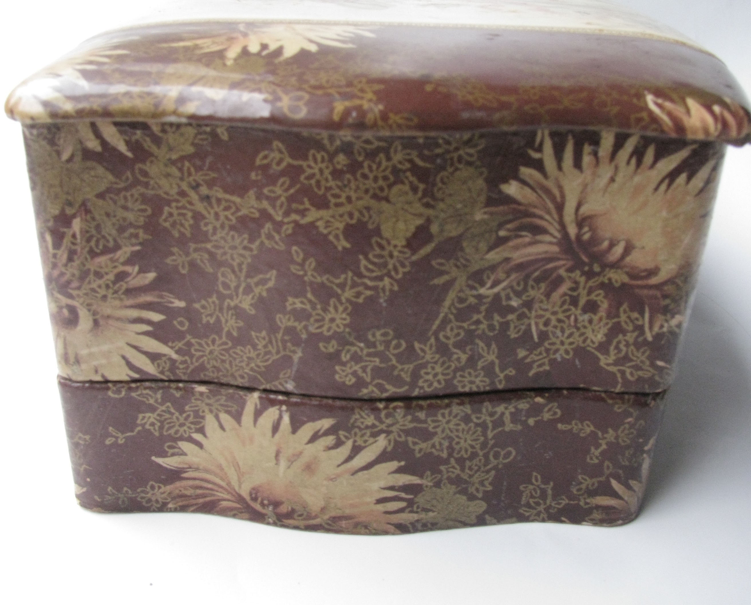 Vintage 1890s Celluloid Box Depicting a Fashionable Woman and Fall ...