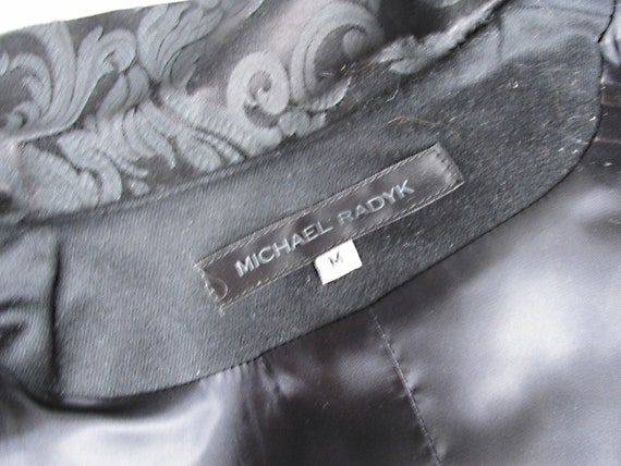 Vintage 1990s Michael Radyk Black Jacket/Blazer w… - image 7